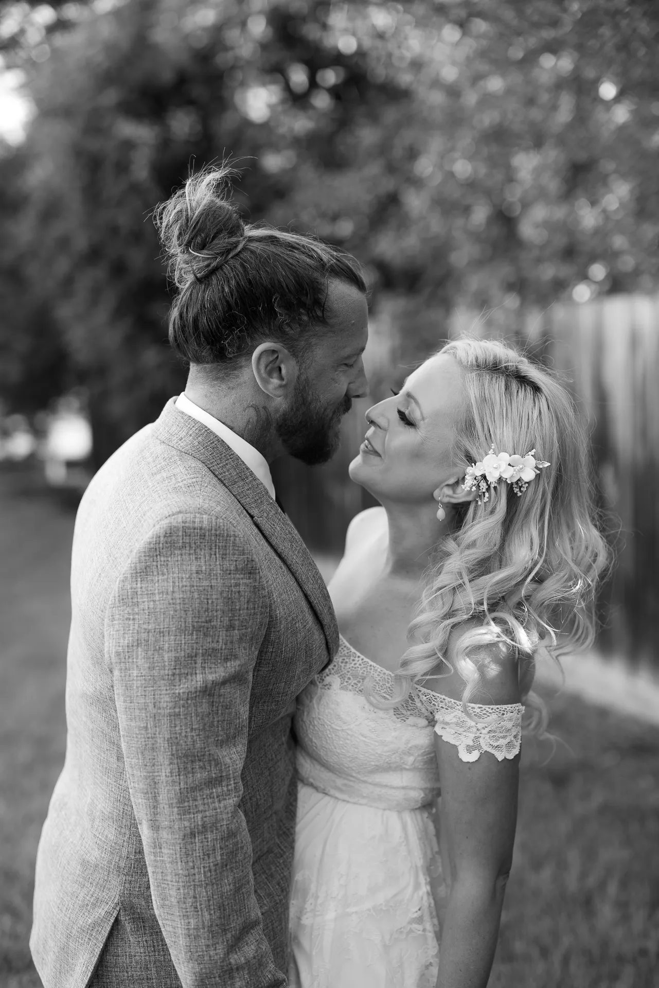 Nikki & Jared celebrating their wedding day