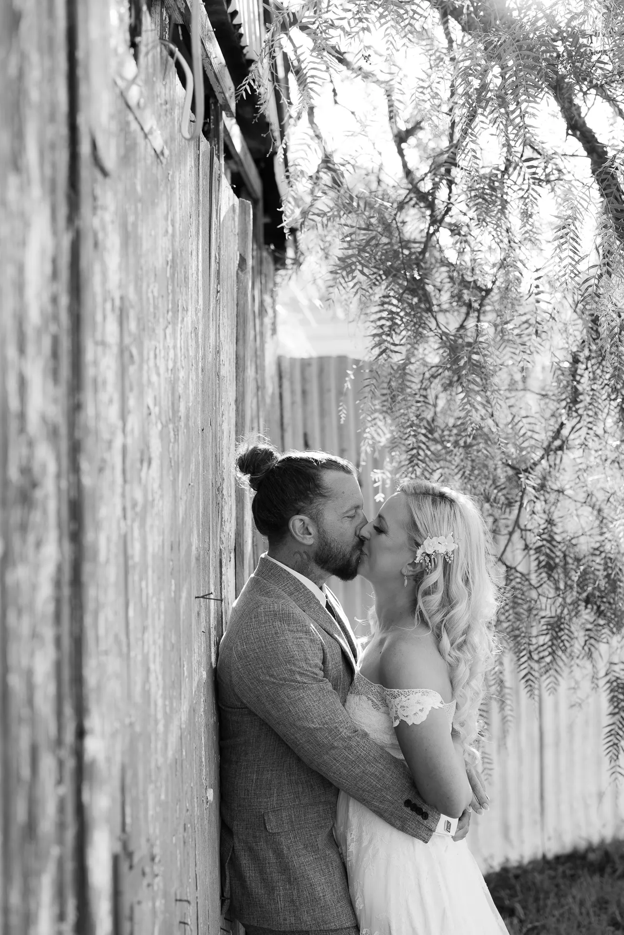 Makka and Nikki celebrating their wedding day